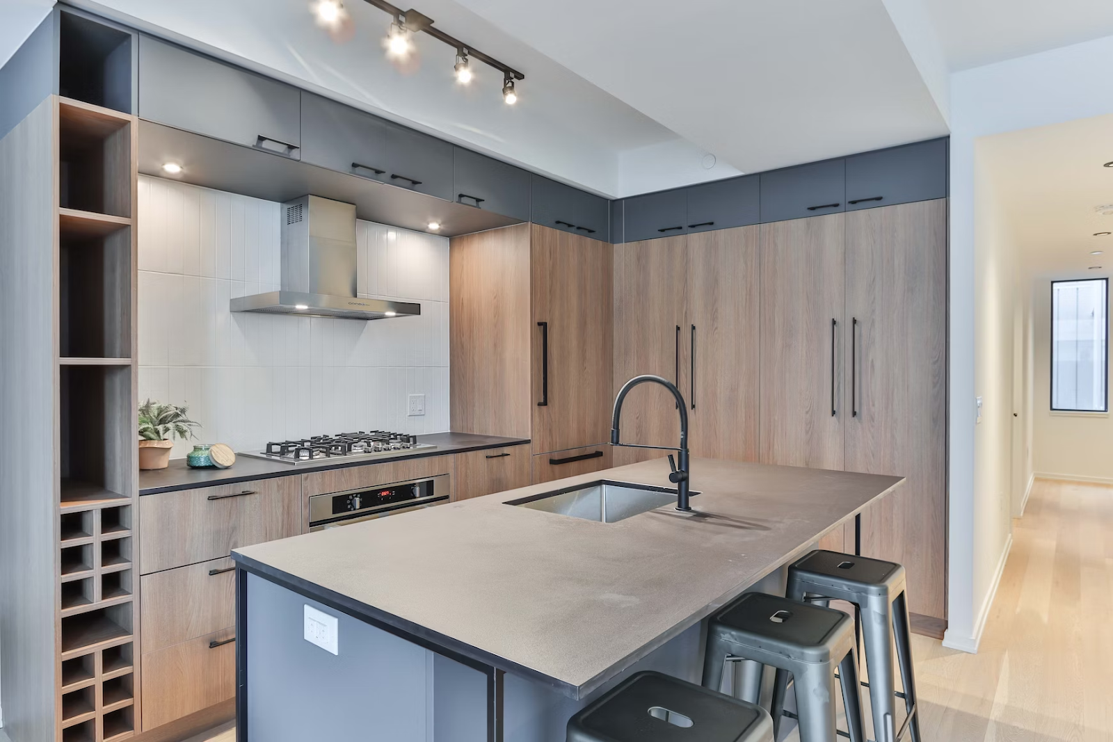 Contemporary Two Tone Kitchen Remodel by Home Vision Remodel project photo